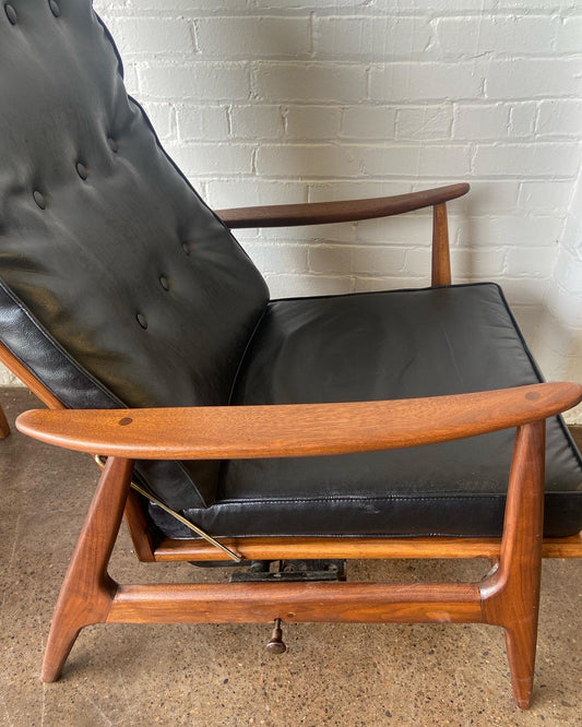 RESTORED MILO BAUGMAN LOUNGER + OTTOMAN