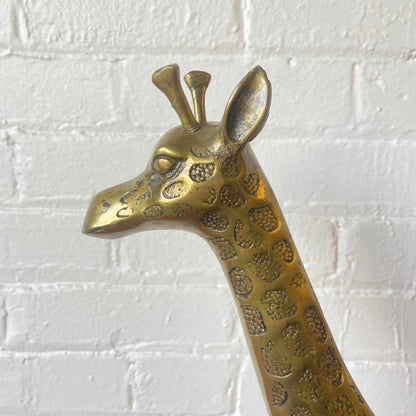 MCM BRASS GIRAFFE DECOR - PAIR