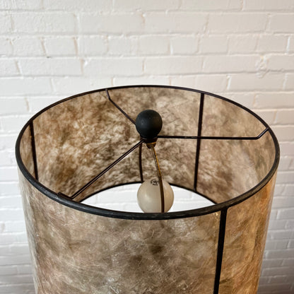 MICA BLACK TWIST TABLE LAMP WITH TRANSLUCENT SHADE