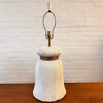 EF CHAPMAN TASSEL CERAMIC LAMP