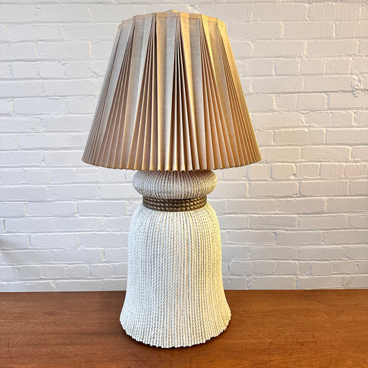 EF CHAPMAN TASSEL CERAMIC LAMP