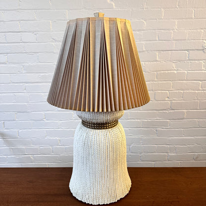 EF CHAPMAN TASSEL CERAMIC LAMP