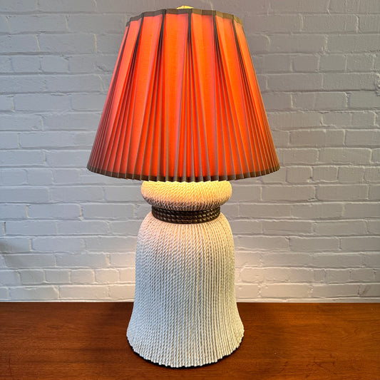EF CHAPMAN TASSEL CERAMIC LAMP