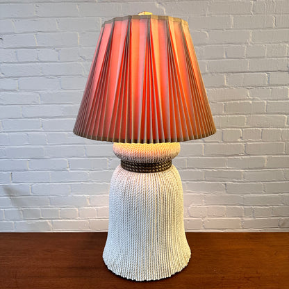 EF CHAPMAN TASSEL CERAMIC LAMP