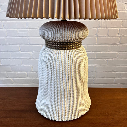 EF CHAPMAN TASSEL CERAMIC LAMP