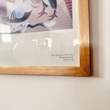 JOAN MIRO "TERRA IIAURADA" FRAMED PRINT