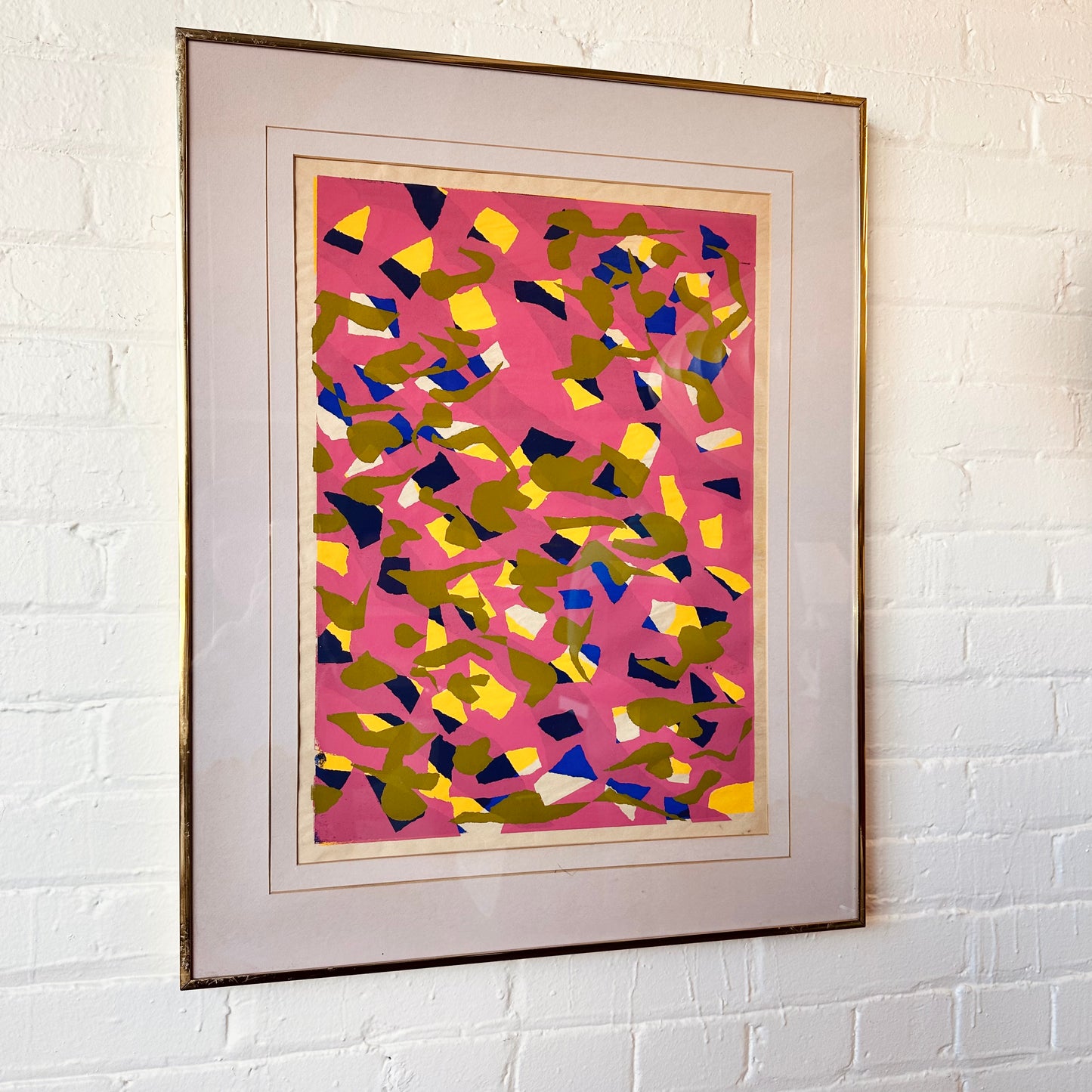 SILKSCREEN PRINT BY RACHEL LEIBSON, FRAMED