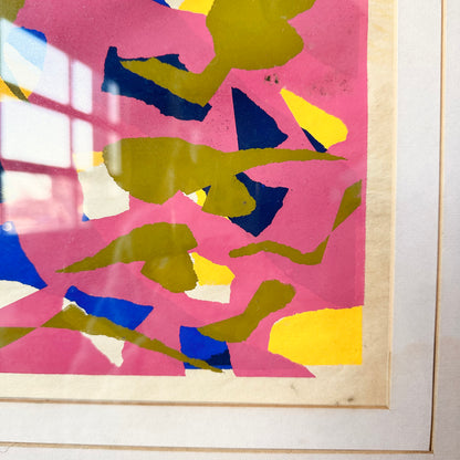SILKSCREEN PRINT BY RACHEL LEIBSON, FRAMED