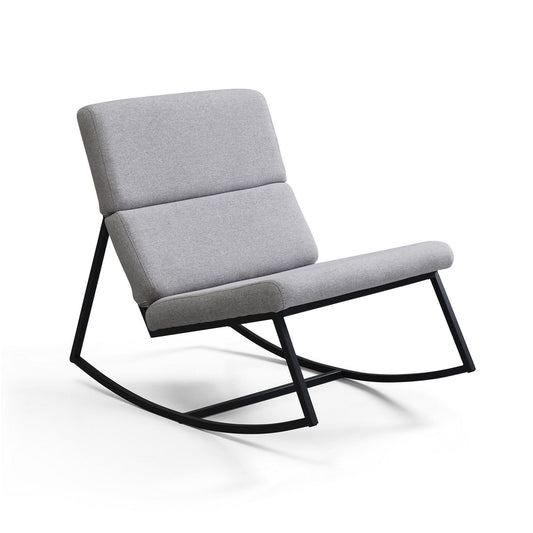 NEW MCM STYLE GREY ROCKER CHAIR