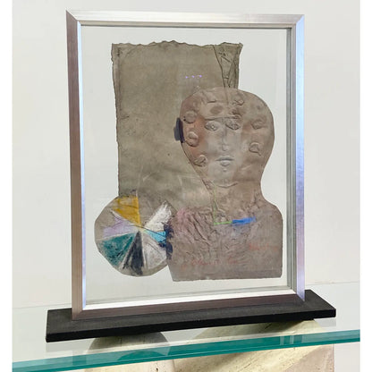 MIHAIL SIMEONOV ABSTRACT INTIGLIO MIXED MEDIA ART