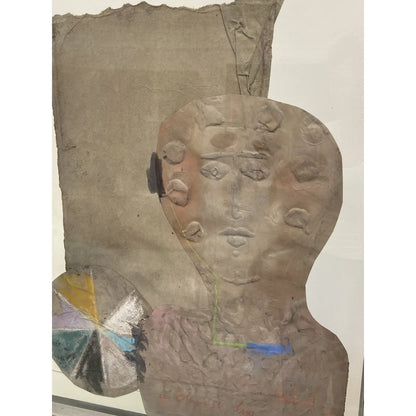 MIHAIL SIMEONOV ABSTRACT INTIGLIO MIXED MEDIA ART