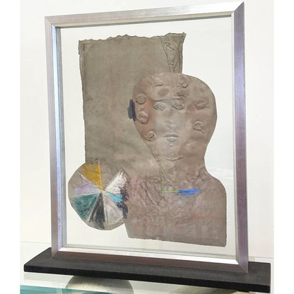 MIHAIL SIMEONOV ABSTRACT INTIGLIO MIXED MEDIA ART
