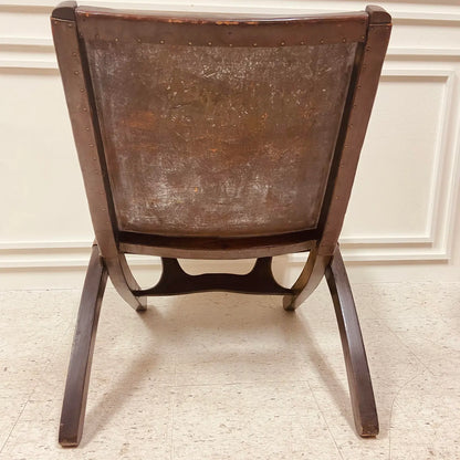 VINTAGE ANGEL PAZMINO LEATHER ARM CHAIR FROM ECUADOR