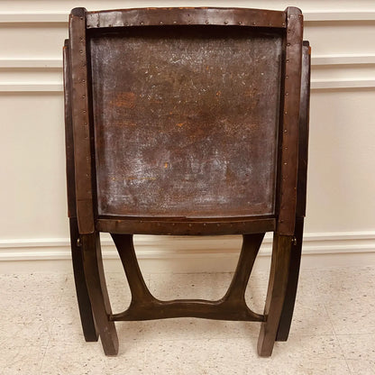 VINTAGE ANGEL PAZMINO LEATHER ARM CHAIR FROM ECUADOR