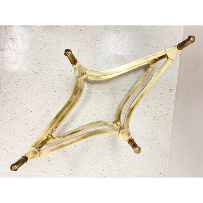 SOLID BRASS COFFEE TABLE BASE IN ART DECO STYLE