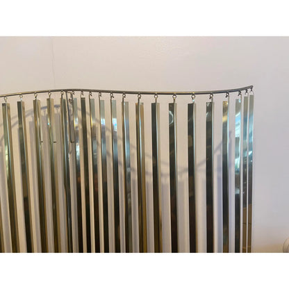 CURTIS JERE GOLDEN WAVE WALL SCULPTURE, 1980S