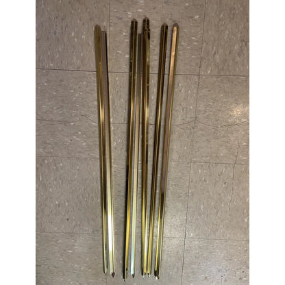 CURTIS JERE GOLDEN WAVE WALL SCULPTURE, 1980S