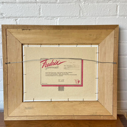 FRAMED NATIVE AMERICAN CHIEF ART BY GEORGE SANDERS