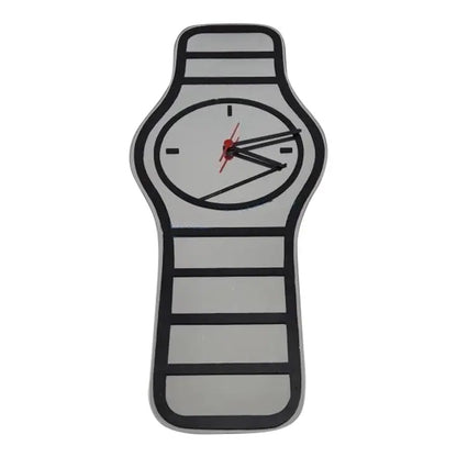 GRAPHIC WRISTWATCH DESIGN WALL MIRROR CLOCK