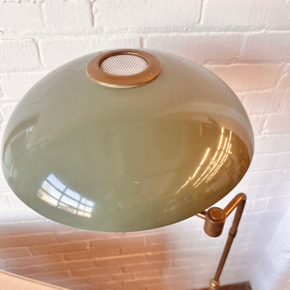 ADJUSTABLE FLYING SAUCER FLOOR LAMP BY GERALD THURSTON