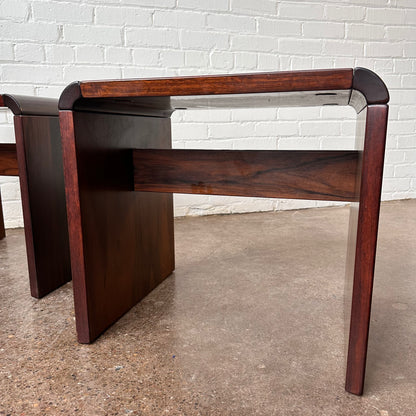 DANISH ROSEWOOD SIDE TABLES BY JENSEN FROKJAER