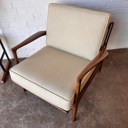 DANISH ARM CHAIR MODEL 596 BY LAWRENCE PEABODY FOR SELIG