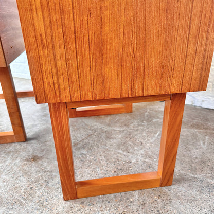 DANISH TEAK NIGHTSTANDS AND HEADBOARD