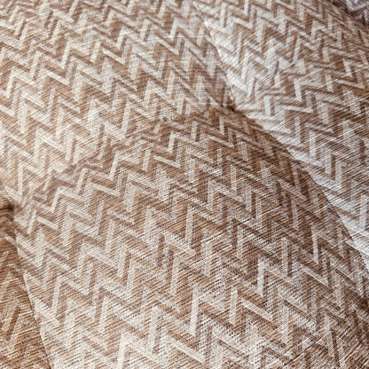 ROWE CHEVRON UPHOLSTERED SWIVEL CHAIRS - PAIR