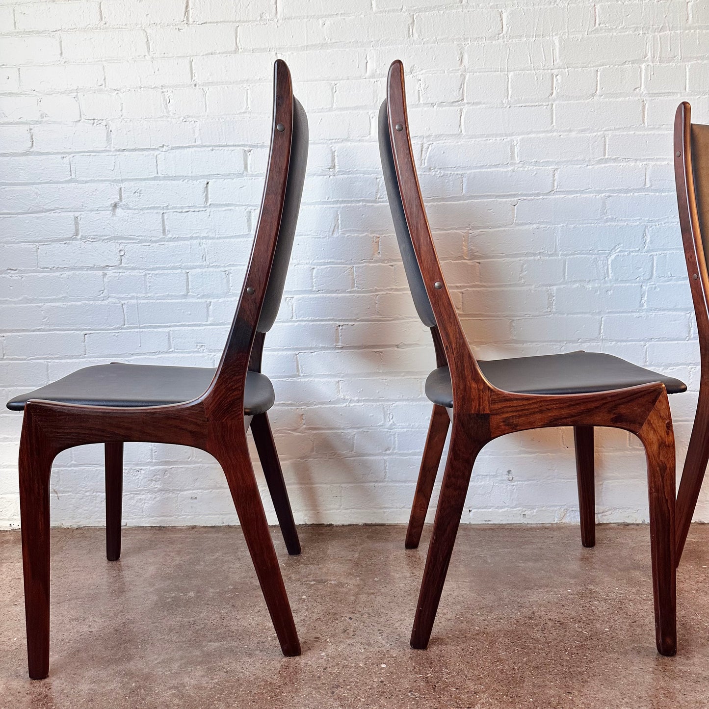KAI KRISTENSEN ROSEWOOD DINING CHAIRS FOR K.S. MOBLER - SET OF 6