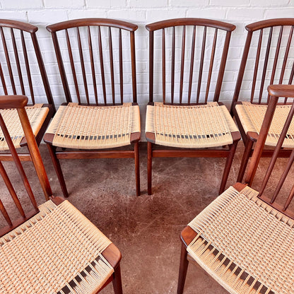 SYLVE STENQUIST FOR DUX DINING CHAIRS, 1950'S - SET OF 6
