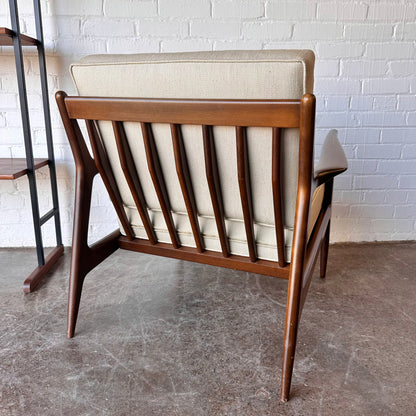 DANISH ARM CHAIR MODEL 596 BY LAWRENCE PEABODY FOR SELIG