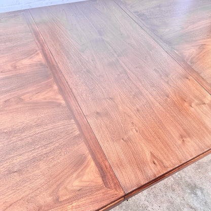 RESTORED MCM WALNUT OVAL DINING TABLE BY LANE