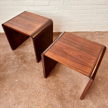 DANISH ROSEWOOD SIDE TABLES BY JENSEN FROKJAER