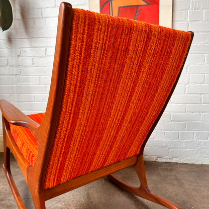 SOLID DANISH TEAK ROCKER BY R HUBER