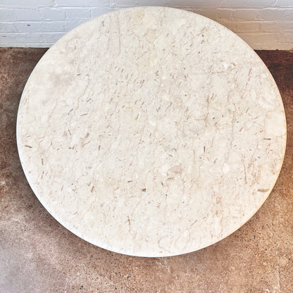 EAMES LA FONDA ROUND STONE COFFEE TABLE BY HERMAN MILLER