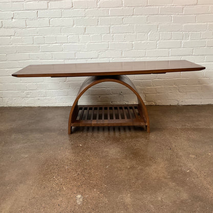 CUSTOM WALNUT CAMBER COFFEE TABLE
