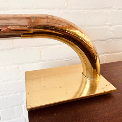 1970S MODERNIST BRASS DESK LAMP BY JIM BINDMAN