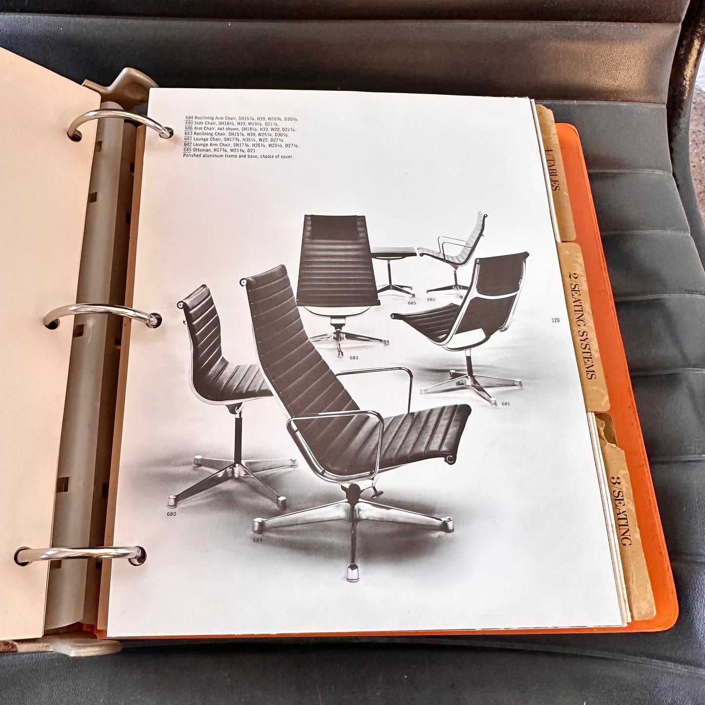 HERMAN MILLER SWIVEL CHAIR MODEL 682 BY EAMES