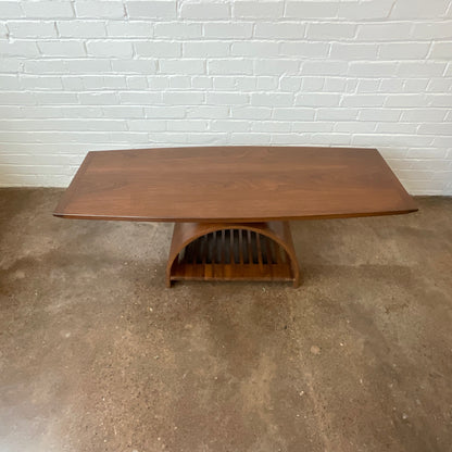 CUSTOM WALNUT CAMBER COFFEE TABLE