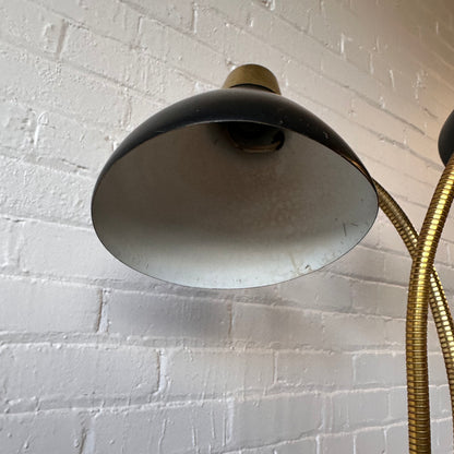 GERALD THURSTON TWO-LIGHT GOOSENECK FLOOR LAMP