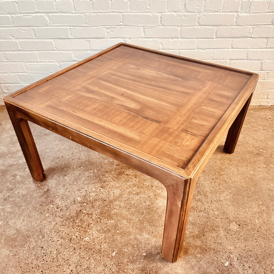 MCM WALNUT SQUARE COFFEE TABLE
