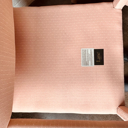 PINK UPHOLSTERED LANE PARSONS CHAIRS - PAIR