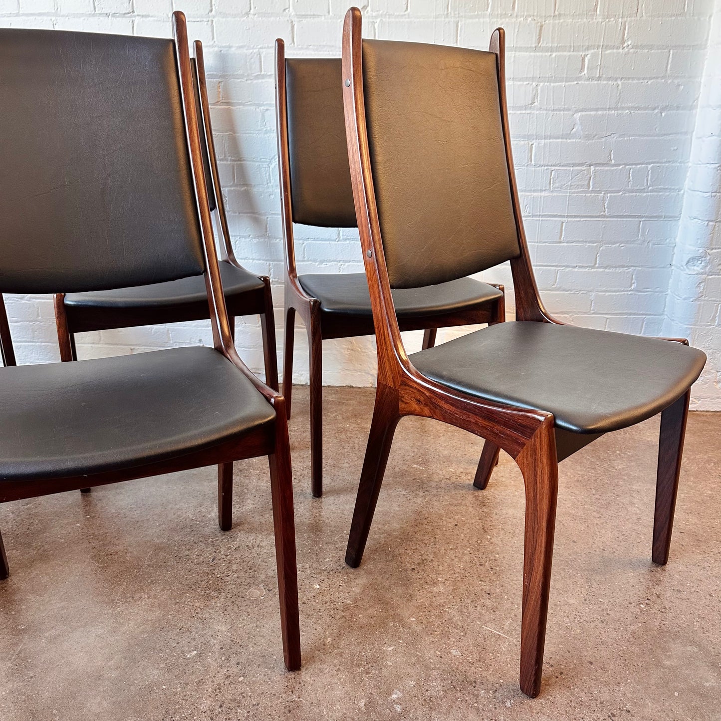 KAI KRISTENSEN ROSEWOOD DINING CHAIRS FOR K.S. MOBLER - SET OF 6