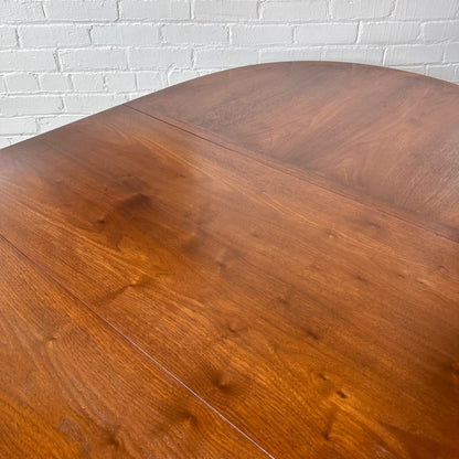 RESTORED MCM WALNUT OVAL DINING TABLE BY LANE