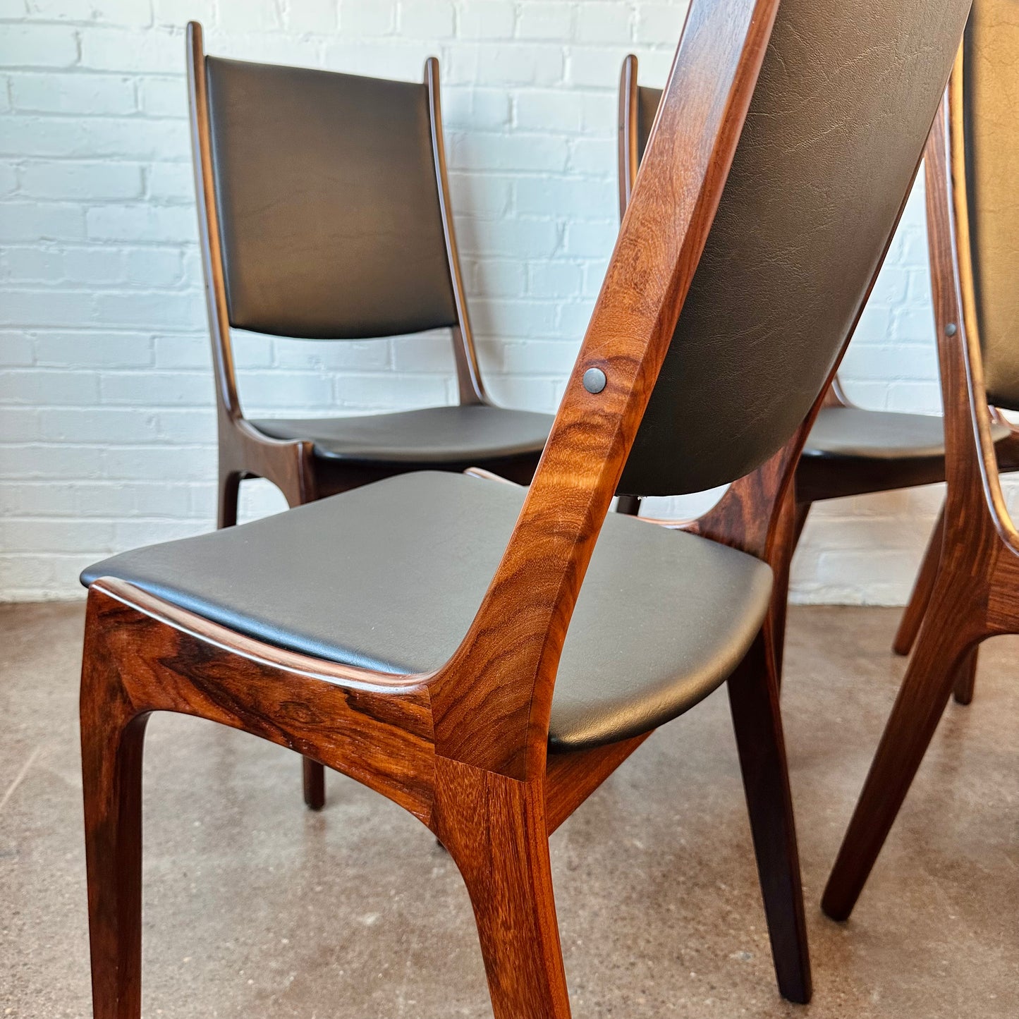 KAI KRISTENSEN ROSEWOOD DINING CHAIRS FOR K.S. MOBLER - SET OF 6