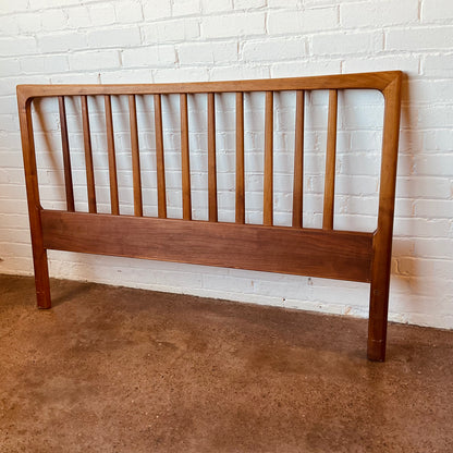 DANISH TEAK FULL-SIZE BED HEADBOARD