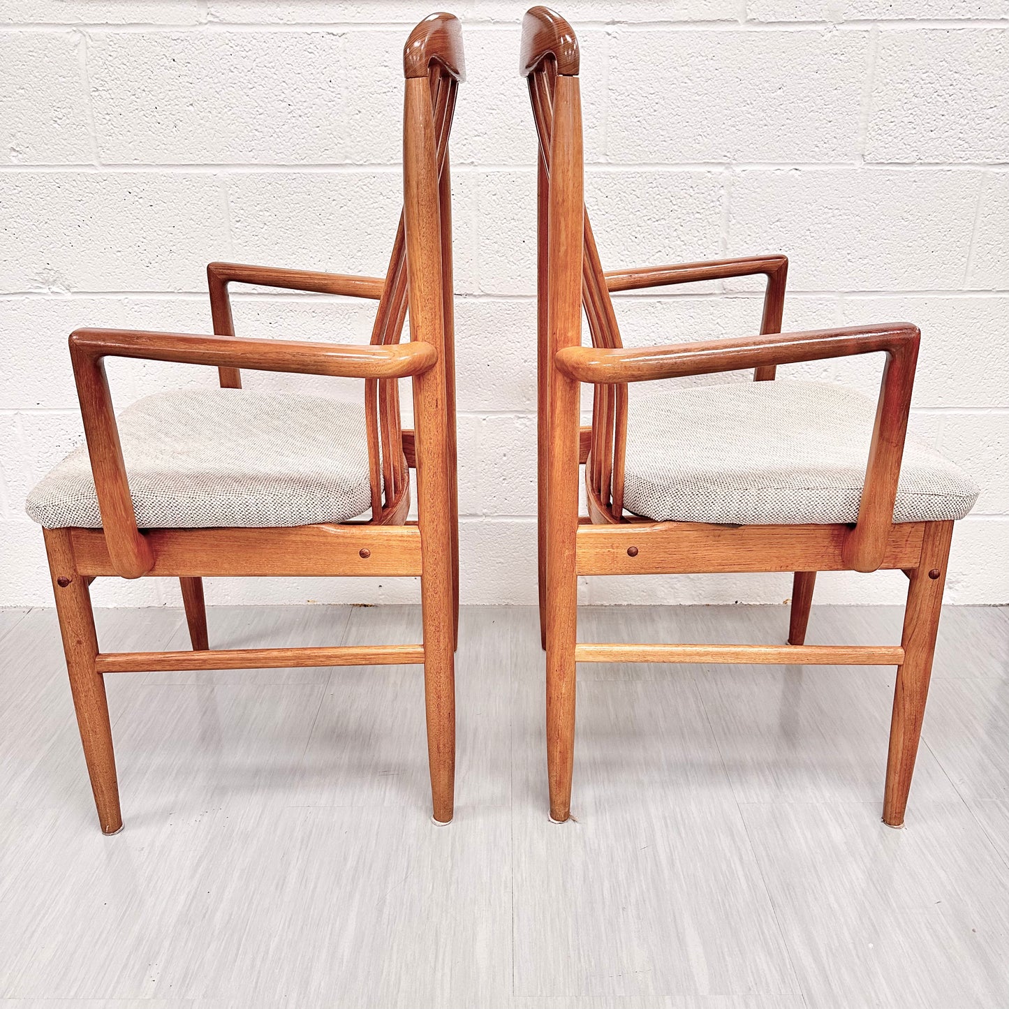 BENNY LINDEN TEAK DINING CHAIRS, SET OF 6