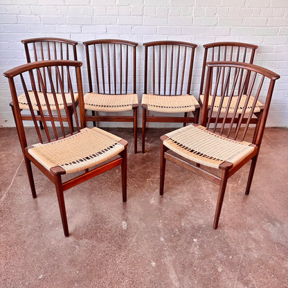 SYLVE STENQUIST FOR DUX DINING CHAIRS, 1950'S - SET OF 6