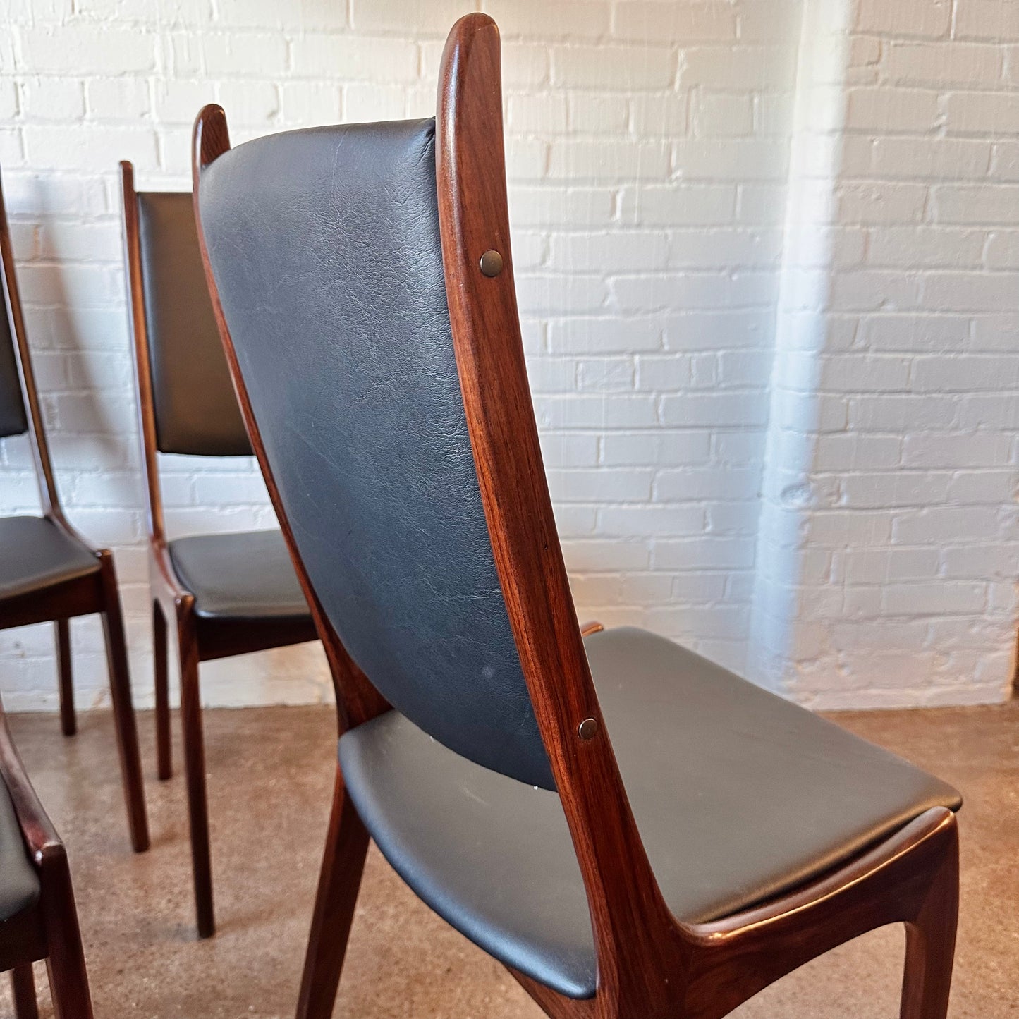 KAI KRISTENSEN ROSEWOOD DINING CHAIRS FOR K.S. MOBLER - SET OF 6