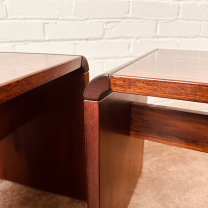 DANISH ROSEWOOD SIDE TABLES BY JENSEN FROKJAER